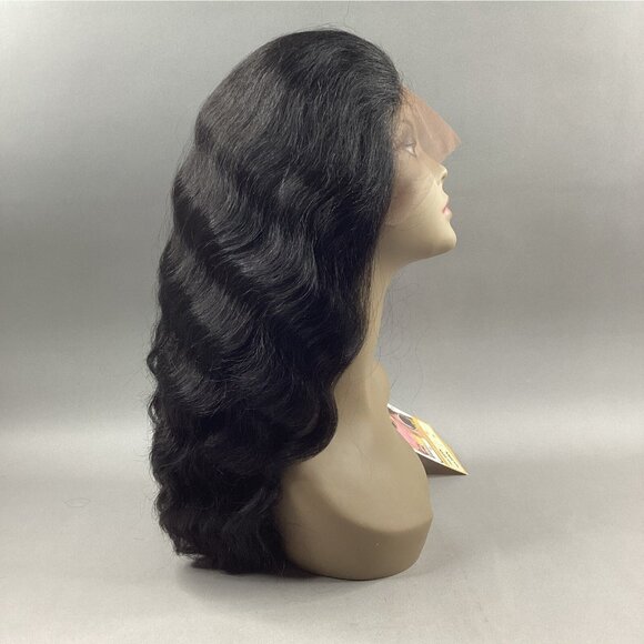 Vanessa Other - Edin #1B Off Black Body Wave Brazilian Human Hair Blend Lace Front Wig